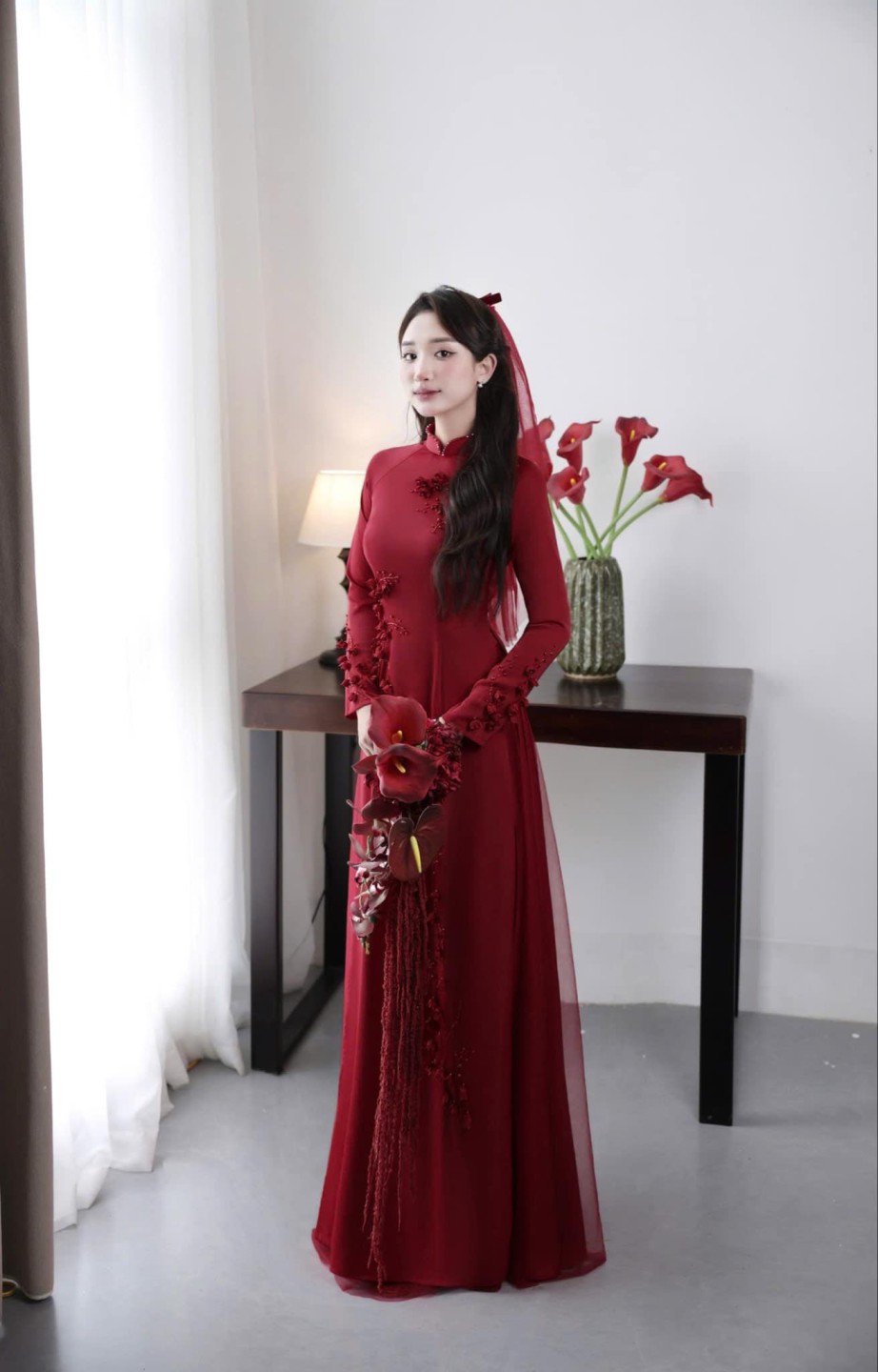 Áo dài cô dâu 01